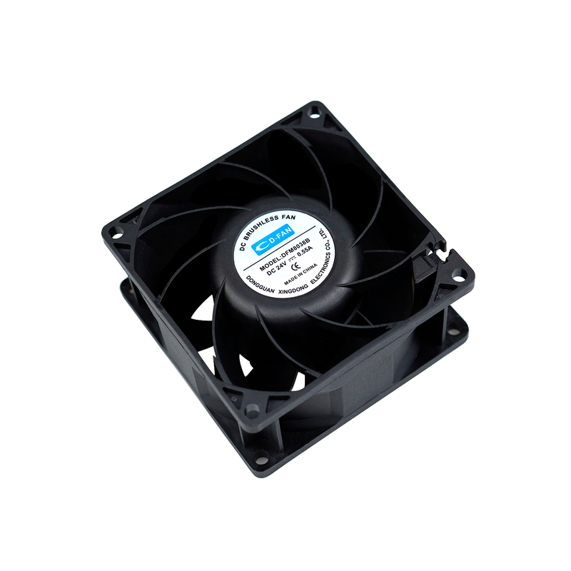 Fan assiale DC a motore 12V 24V 80x80x38mm per armadietto